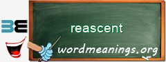 WordMeaning blackboard for reascent